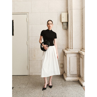 [BST D2D] Chân Váy Xếp Ly Midi Dáng Dài Không Nhăn,  Bản Ly Lớn Che Bụng, Công Sở, Thanh Lịch  RASANI SKIRT-CWCDO005S264