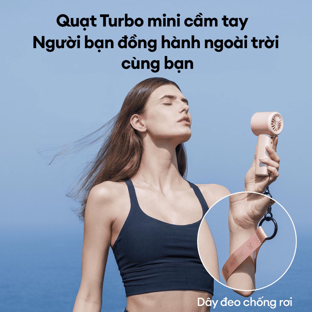 Quạt Cầm Tay Cao Cấp JISULIFE Pro1 FA53 - ABS | Màn LED Hiển Thị | Sử Dụng Lên Đến 12h | 15.000 RPM | BigBuy360 - bigbuy360.vn