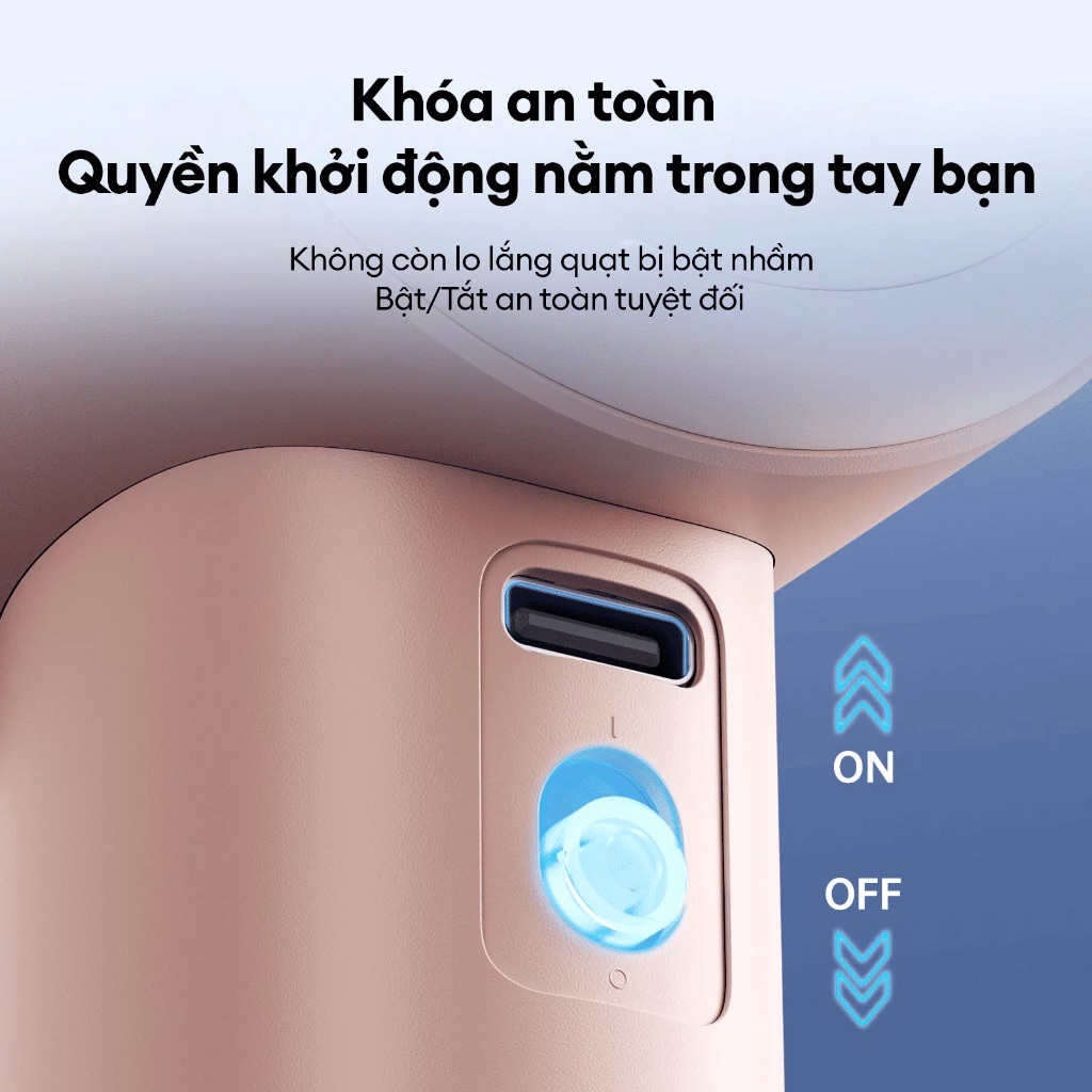 Quạt Cầm Tay Cao Cấp JISULIFE Pro1 FA53 - ABS | Màn LED Hiển Thị | Sử Dụng Lên Đến 12h | 15.000 RPM | BigBuy360 - bigbuy360.vn