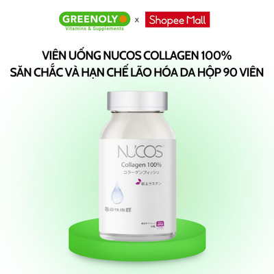 Viên Uống Nucos Collagen 100% Hỗ Trợ Săn Chắc và Hạn Chế Lão Hóa Da Hộp 90 viên