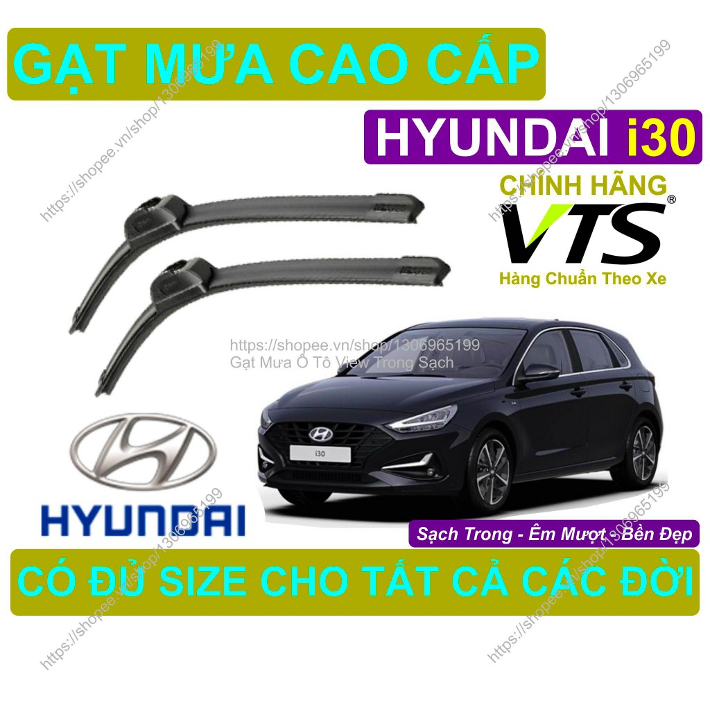 Gạt Mưa Silicon Kính Lái Hyundai i30, Cặp Gạt M.ưa Kính Lái Hyundai i30, Có Đủ S.ize Cho Các Đời Xe 