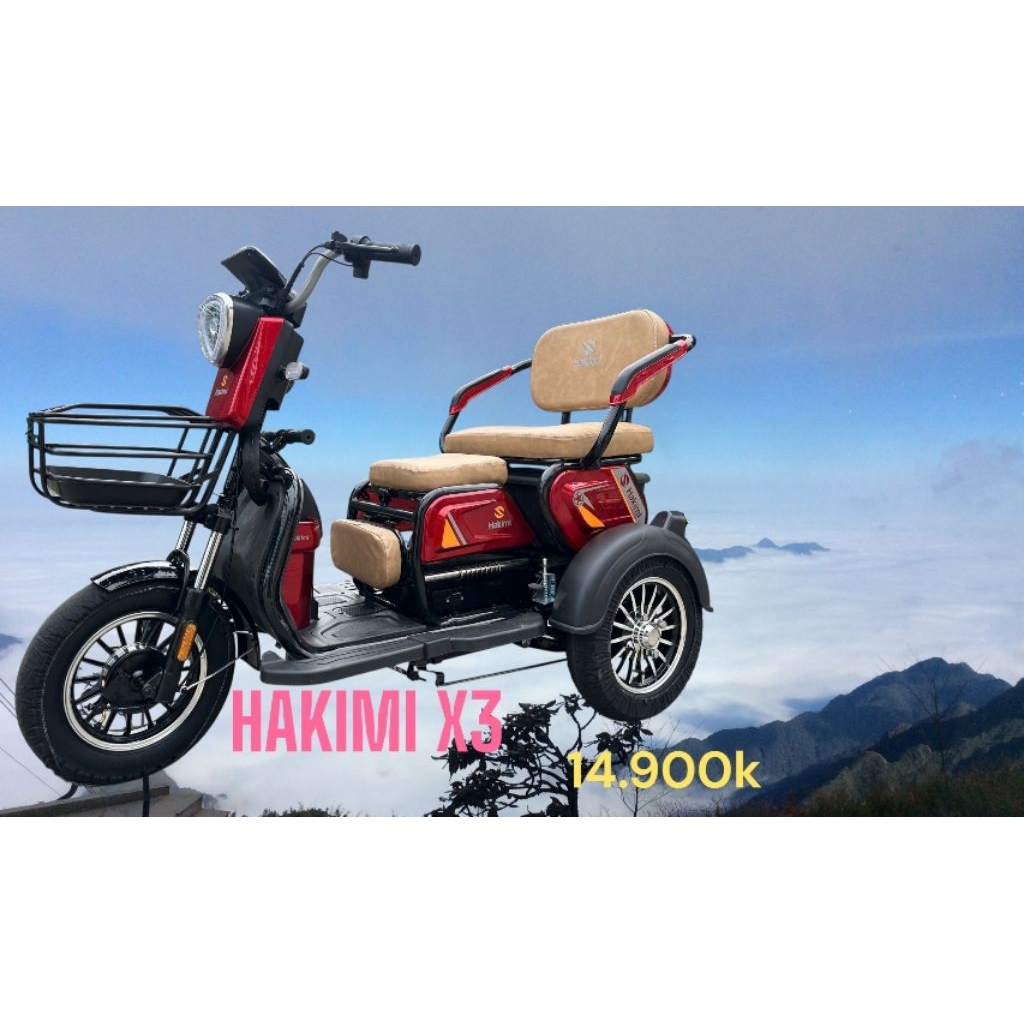 XE ĐIỆN 3 BÁNH HAKIMI X3