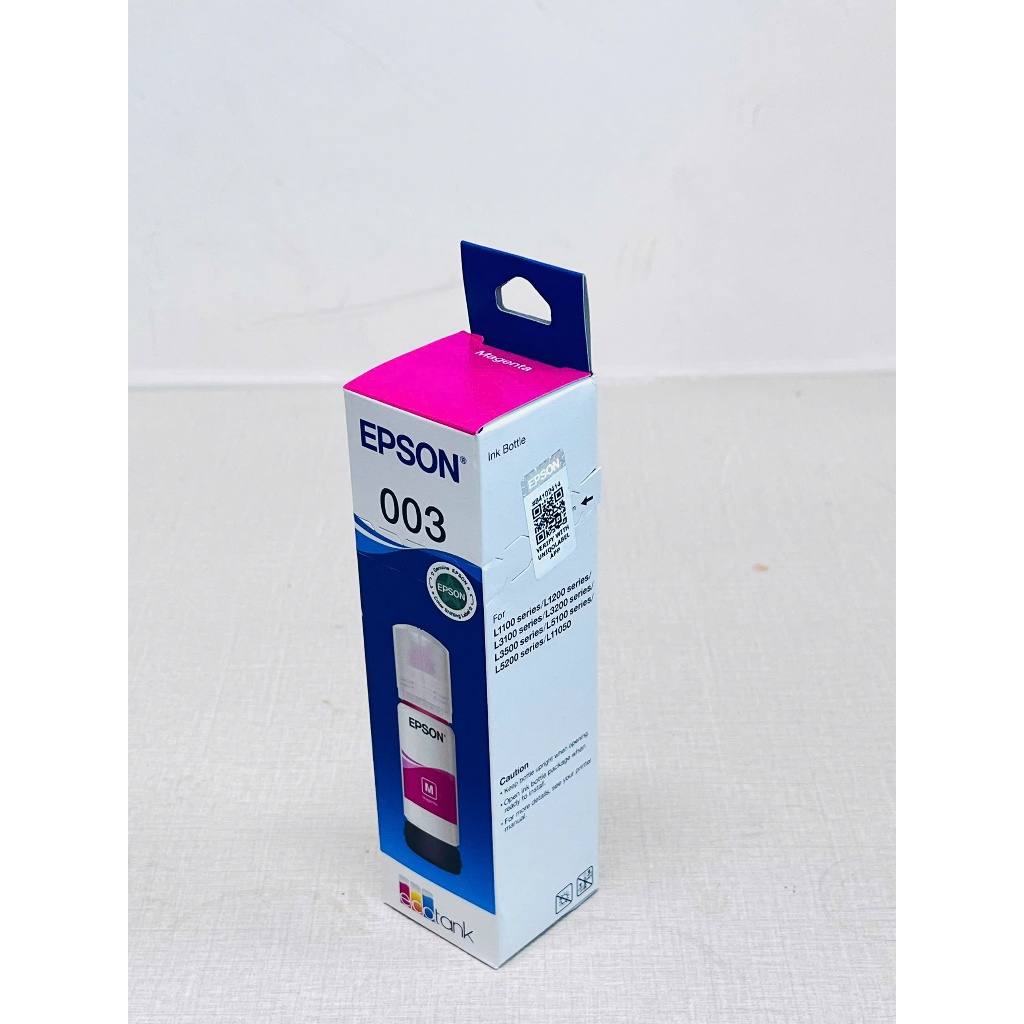 Mực Epson 003 Màu Đỏ Magenta Chính Hãng Cho L1110 L3110 L3150 L5190 L3210 L3250 Bản In Rực Rỡ Bảo Vệ