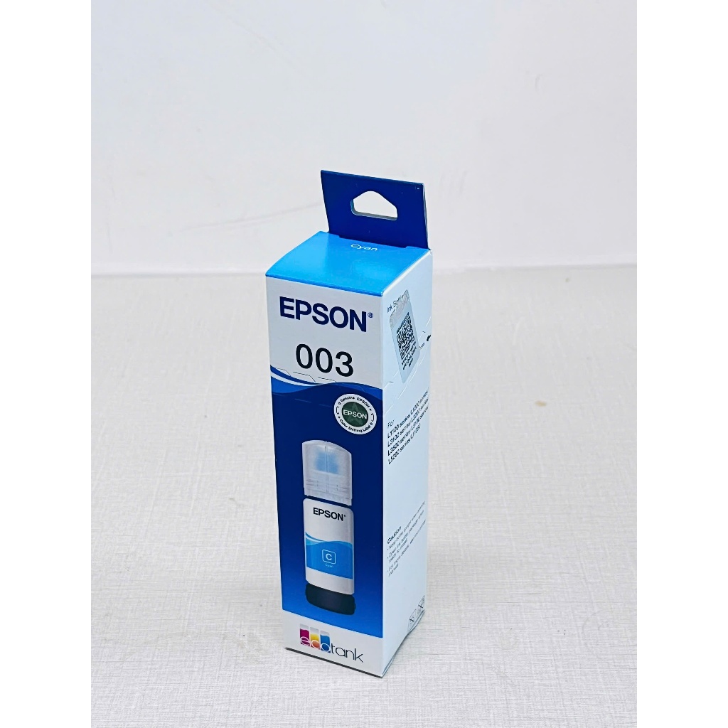 Mực Epson 003 Màu Xanh Cyan Chính Hãng Cho L1110 L3110 L3150 L5190 L3210 L3250 L5290 Bản In Rực Rỡ B