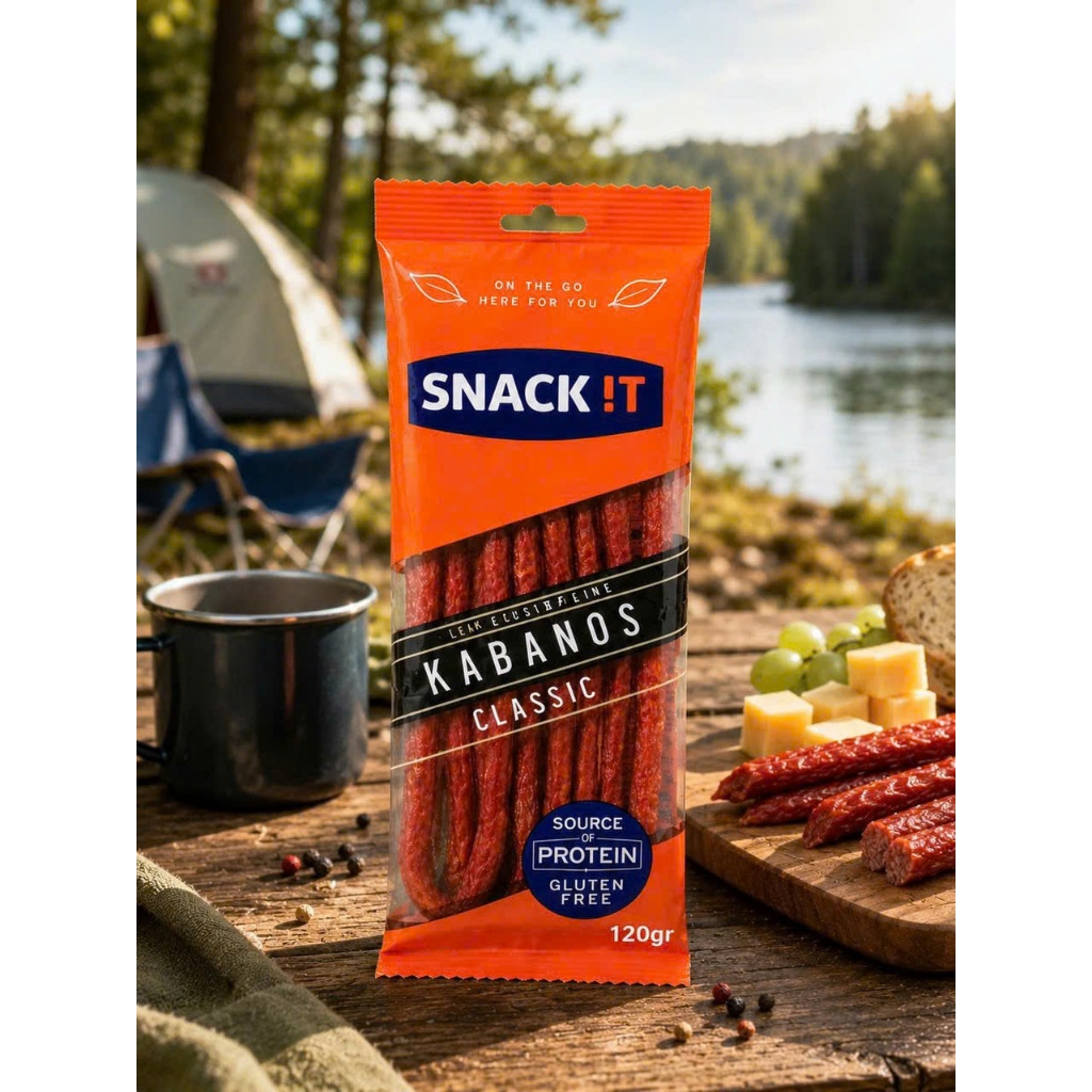 Snack It Kabanos Classic 120g - Salami Que Hun Khói Ba Lan Chính Hãng Ăn Liền Tiện Lợi Thơm Ngon