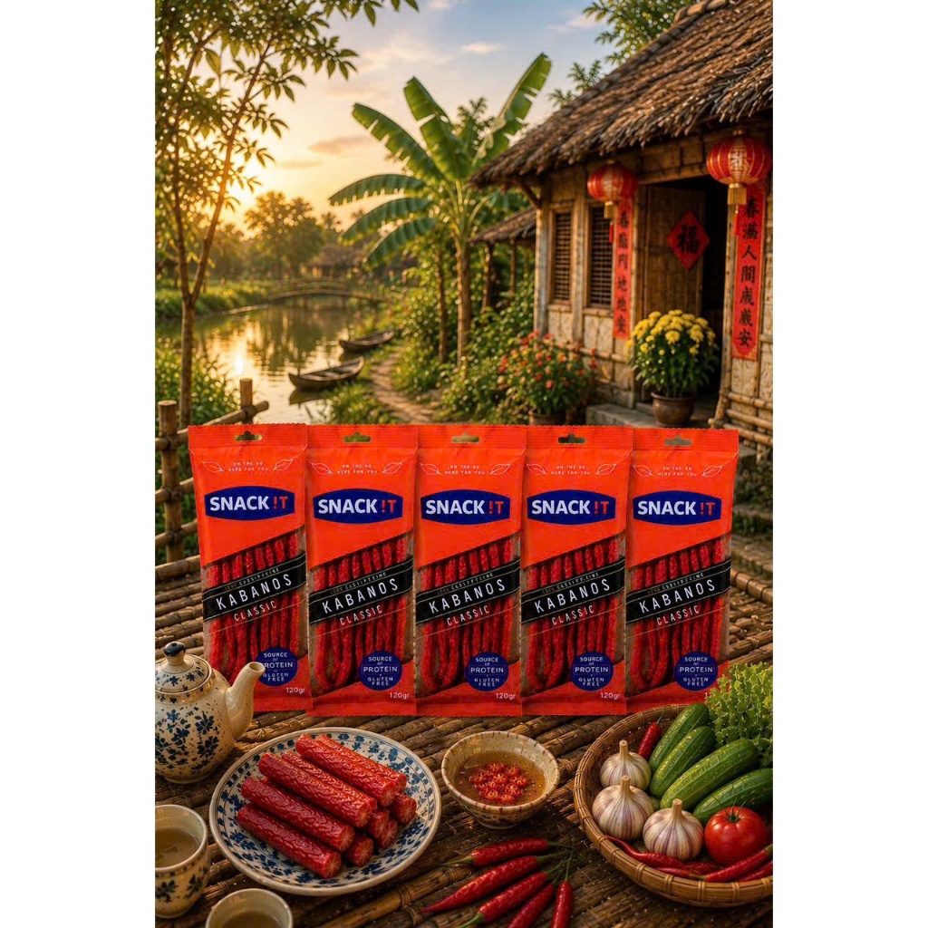 Combo 5 Gói Salami Que Hun Khói Snack It Kabanos Classic 120g - Xúc Xích Khô Ba Lan Chính Hãng Ăn Li