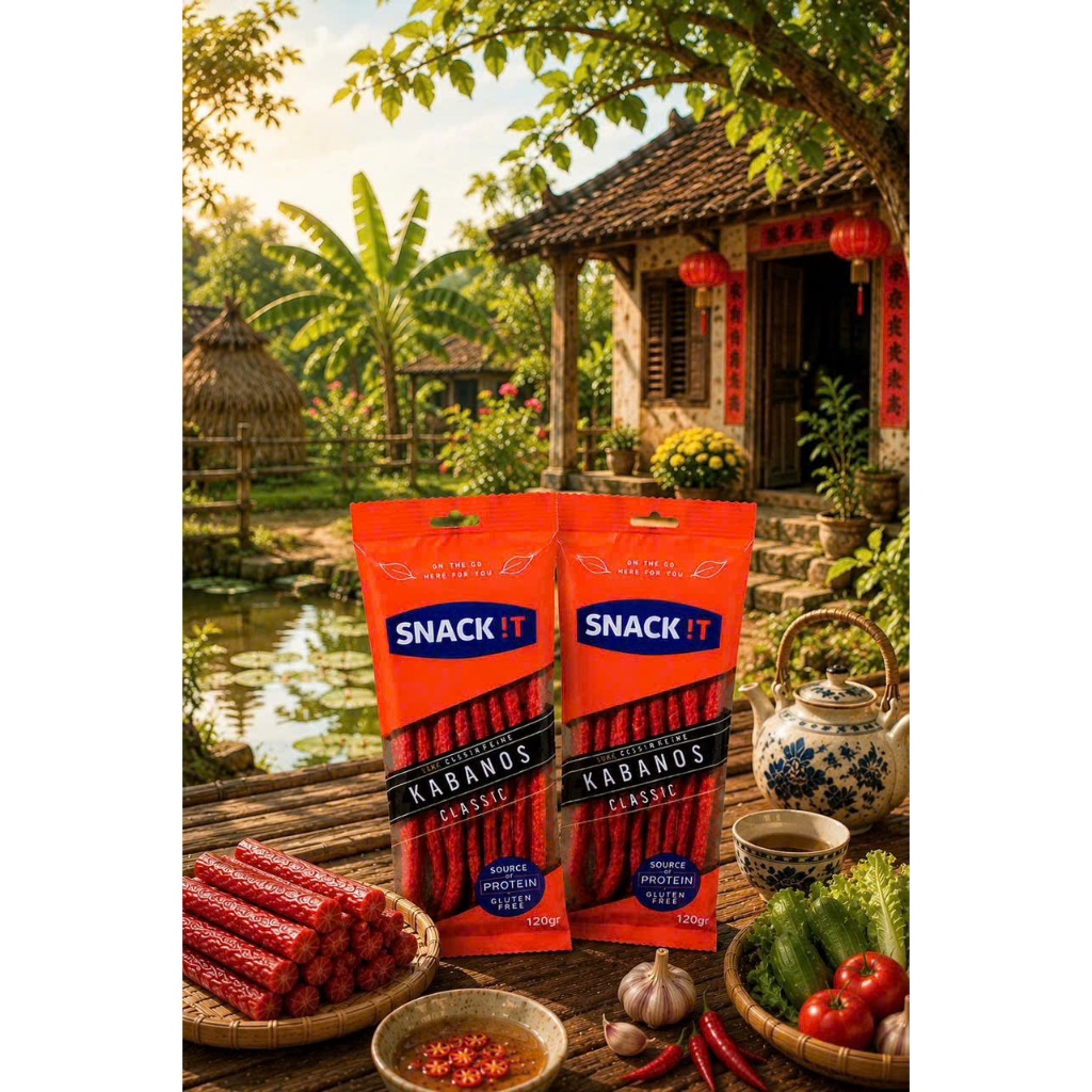 Combo 02 Gói Salami Kabanos Classic 120g/Gói Nhập Khẩu Ba Lan | Xúc Xích Hun Khói Ăn Liền Cao Cấp