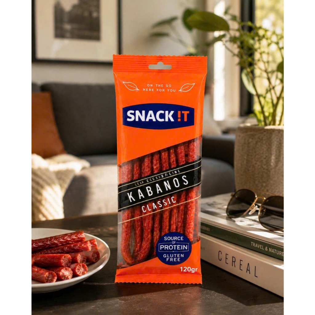 Snack It Kabanos Classic 120g - Salami Que Hun Khói Ăn Liền Nhập Khẩu Ba Lan Đồ Ăn Vặt Giàu Protein