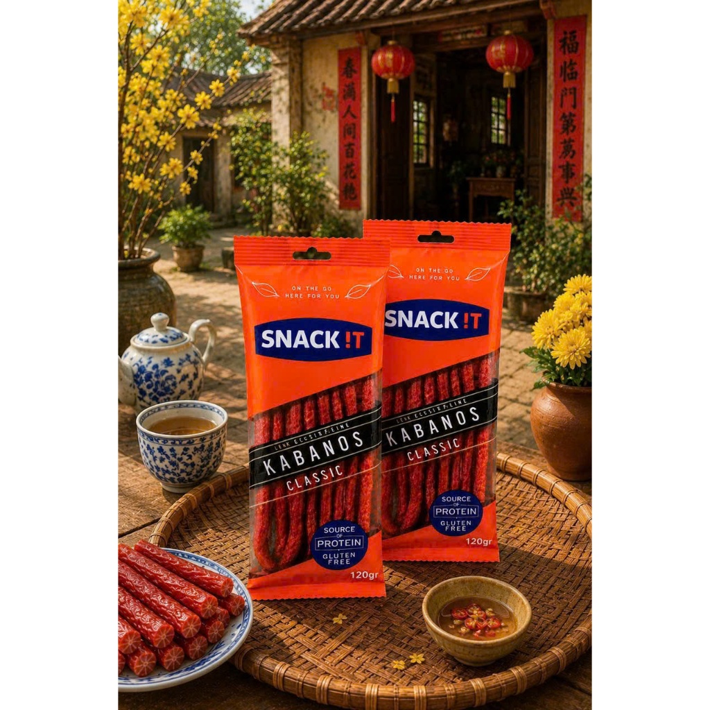 Combo 02 Gói Salami Que Kabanos Classic Snack It 120g - Xúc Xích Khô Giàu Protein Đồ Ăn Vặt Tiện Lợi