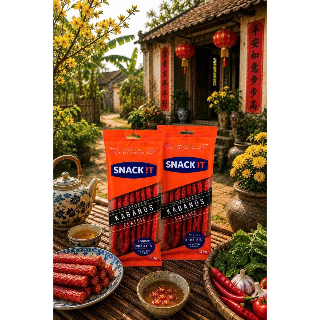 Combo 02 Gói Salami Kabanos Classic 120g/Gói Nhập Khẩu Ba Lan | Xúc Xích Hun Khói Ăn Liền Thơm Ngon