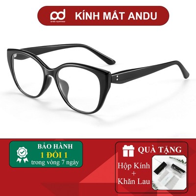 Gọng kính cận thời trang nữ ANDU dáng mắt mèo cá tính, thời trang 81132 [QUÀ] Khăn lau kính