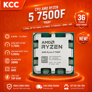 [Full VAT] CPU AMD Ryzen 5 7500F Tray - bảo hành 3 năm
