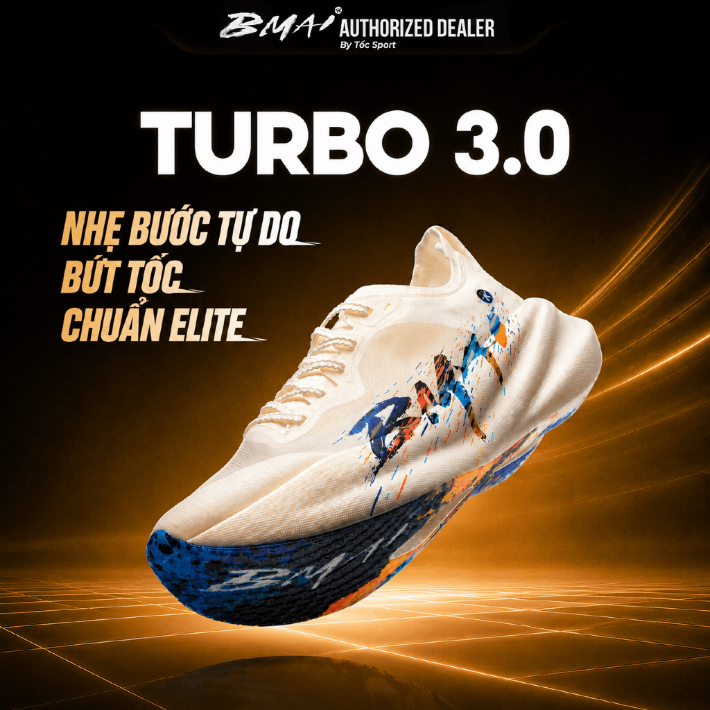 Giày Bmai | Giày Chạy Bộ Bmai 3.0 Turbo  | Hàng Chính Hãng | Giày Tập Luyện Hàng Ngày Và Thi Đấu Chu