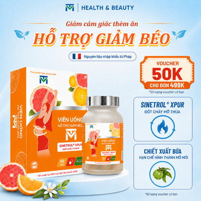 Combo 2 hộp viên uống hỗ trợ giảm béo VTM, hỗ trợ giảm cân, đốt mỡ giữ cơ, giảm cảm giác thèm ăn - Lọ 60 viên