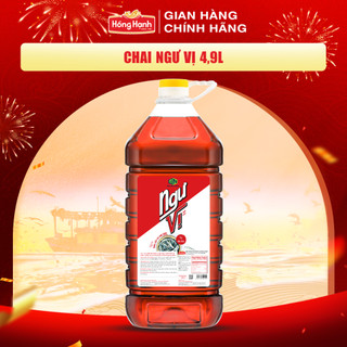Nước mắm Phú Quốc Hồng Hạnh Ngư Vị dung tích 4,9 lít - Kho nấu tiết kiệm.