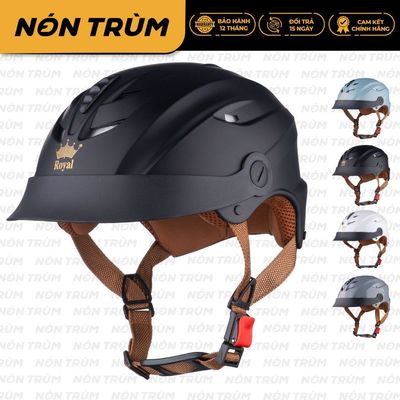 Mũ Bảo Hiểm nửa đầu Royal M298 Lưỡi Trai Chính Hãng, Size L & XL, Nam Nữ Đi Xe Máy, BH 12 Tháng