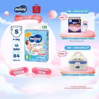 Tã dán cao cấp moony nb/s/m/l - nhập khẩu từ nhật bản