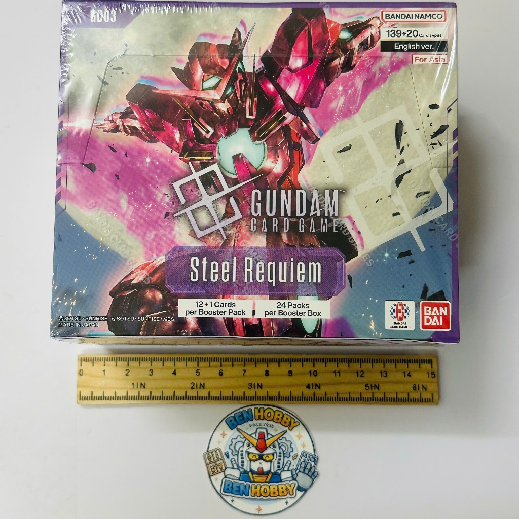 Gundam Card Game - GD03 Booster Pack Steel Requiem - ENGLISH gói 13 thẻ
