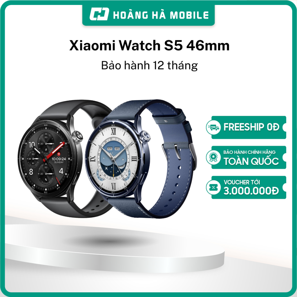 Đồng hồ thông minh Xiaomi Watch S5 46mm 5ATM AMOLED 1.48 inch Bảo hành 12 tháng