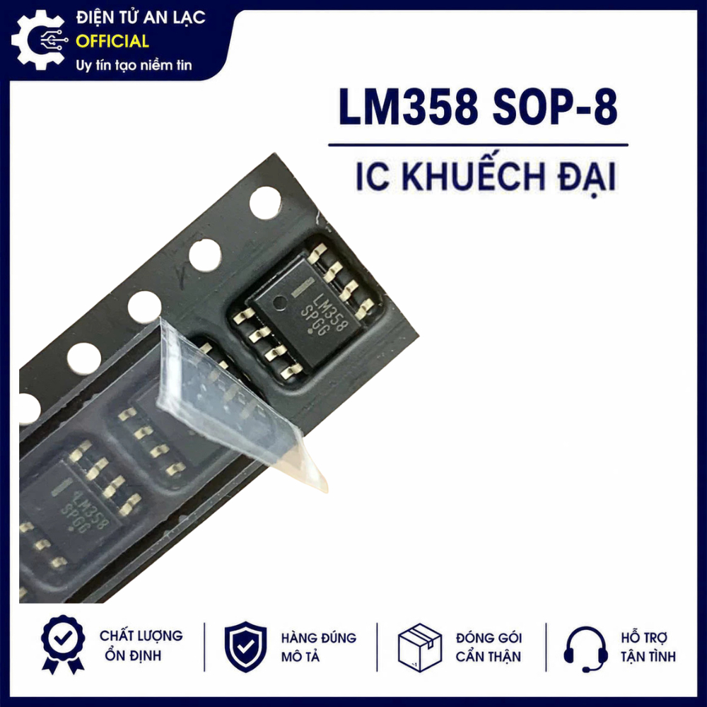 [4 cái] IC LM358 LM358D LM358DR SOP8 IC khuếch đại thuật toán