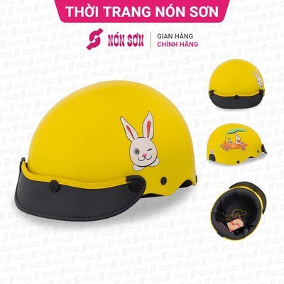 Mũ bảo hiểm nửa đầu trẻ em hoa văn chính hãng ADC-255.126