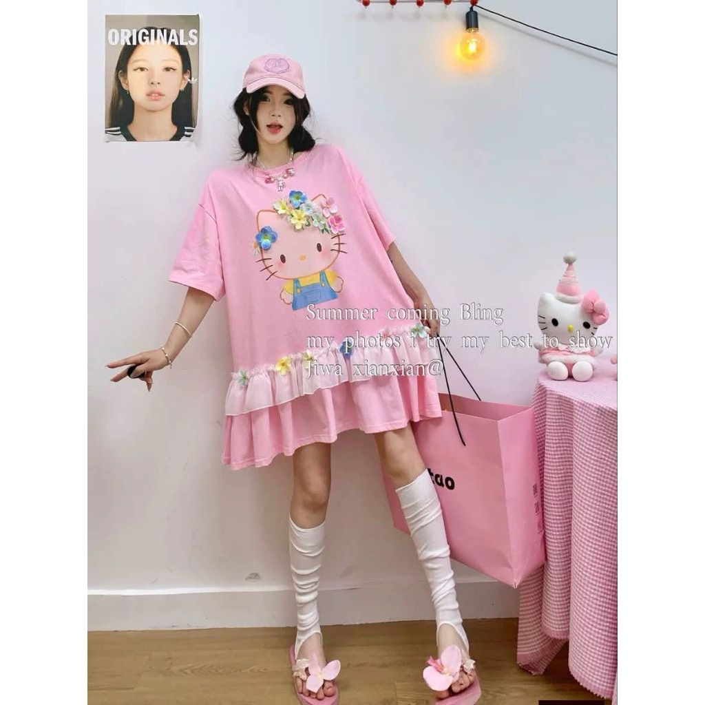 váy hello kitty jiwa pass