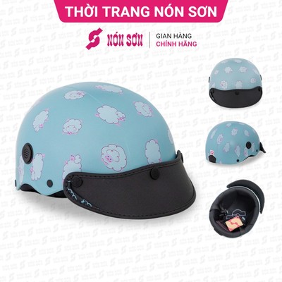 Mũ bảo hiểm lỗ thông gió họa tiết NÓN SƠN chính hãng BMP-XH543