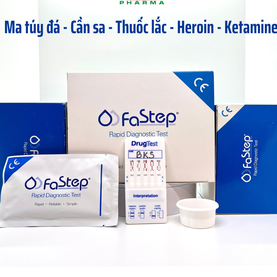 Que Test Nhanh Ma Tuý Tổng Hợp 5 Chân FASTEP – Que Thử Heroin, Ma Túy Đá, Thuốc Lắc, Cần Sa, Ketamin