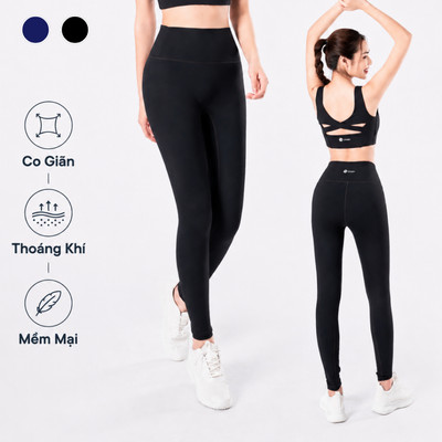 Quần Legging Nữ LV26N01F316 (TSX) Tập Yoga, Gym, Chạy Bộ, Pilates Livan, Co Giãn Cạp Cao Mềm Mịn Ôm Form