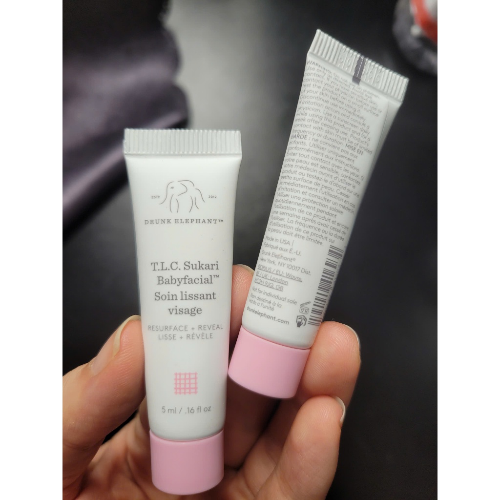 Mặt Nạ Peel Da Sinh Học Drunk Elephant T.L.C. Sukari Babyfacial 5ml Mỹ Mini