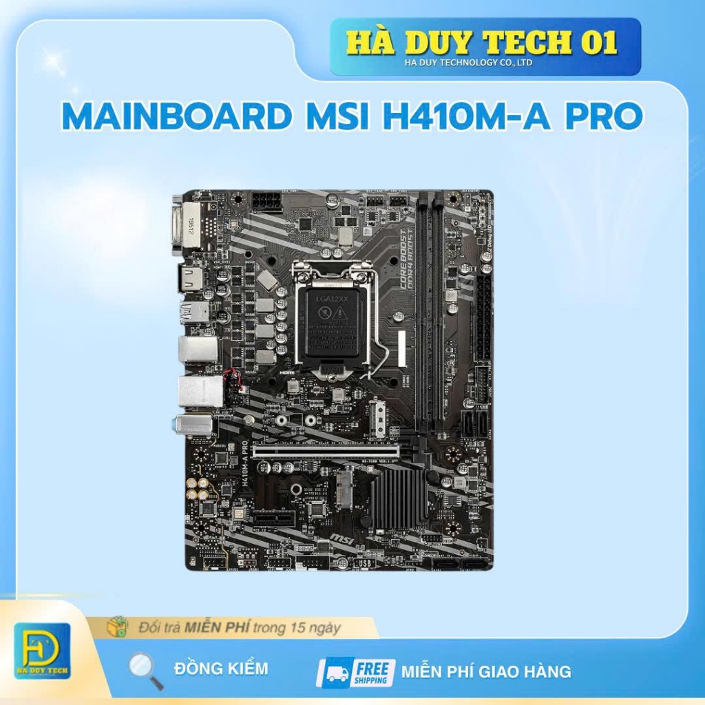 MAINBOARD MSI H410M-A PRO - Cam Kết Chính Hãng - BH 36T - Ha Duy Tech