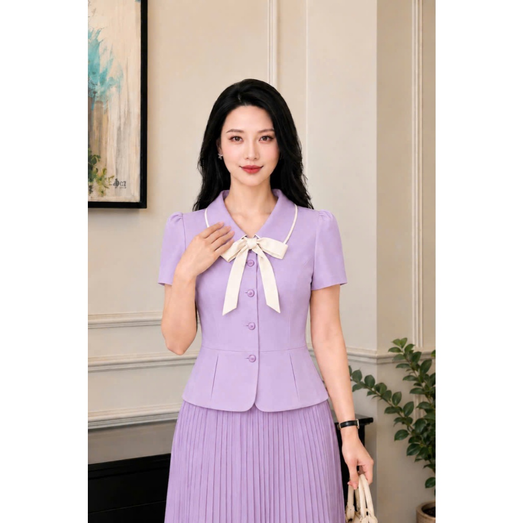 Áo sơ mi nữ vải cotton thoáng mát C00