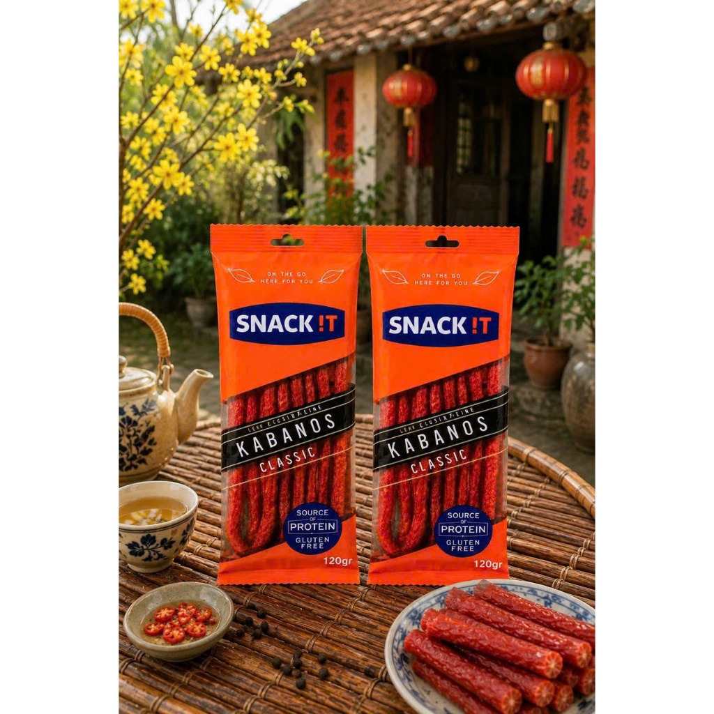 Combo 02 Gói Salami Kabanos Classic Snack It 120g - Xúc Xích Hun Khói Ăn Liền Giàu Protein Tiện Lợi
