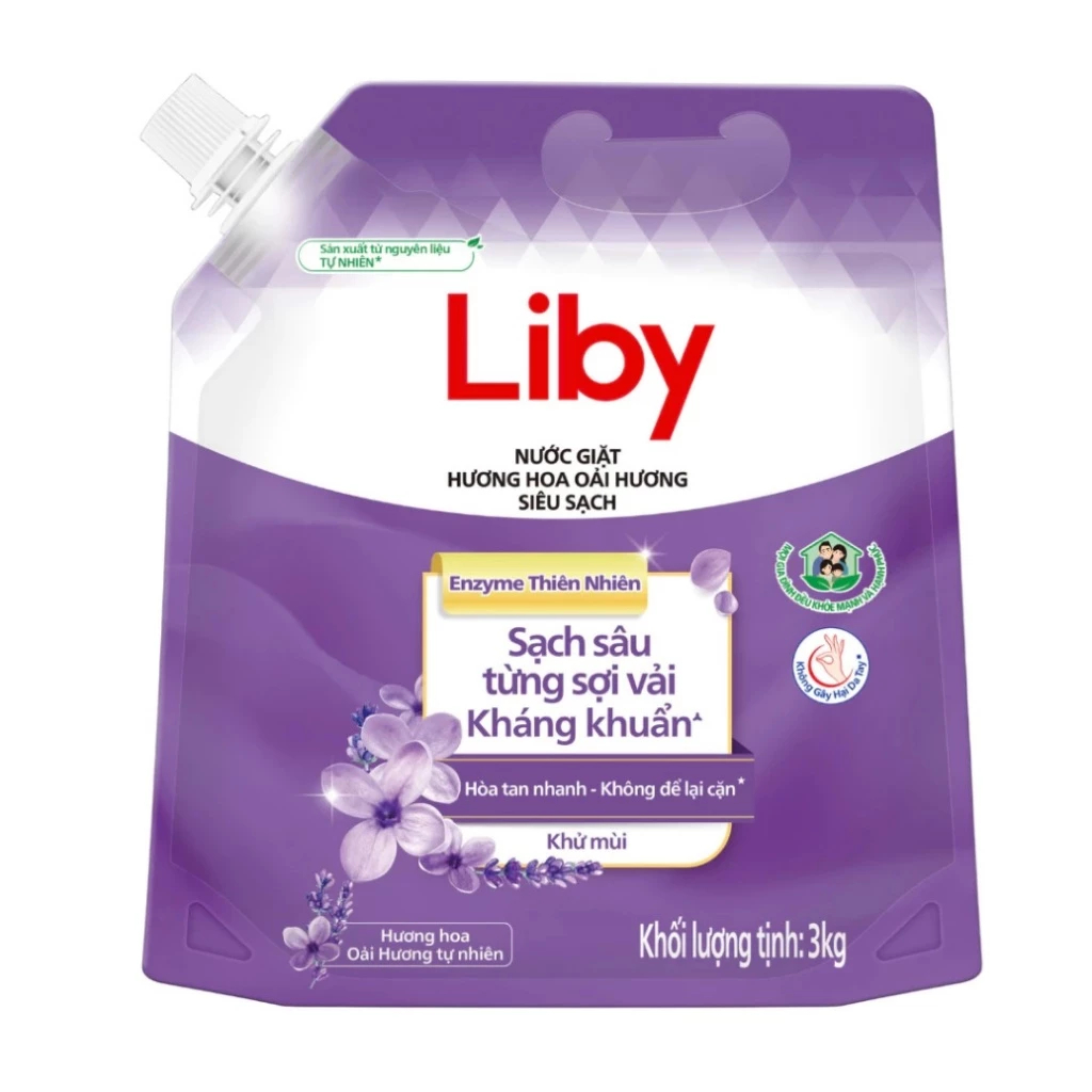 Nước giặt LIBY Hương Lavender túi 3kg