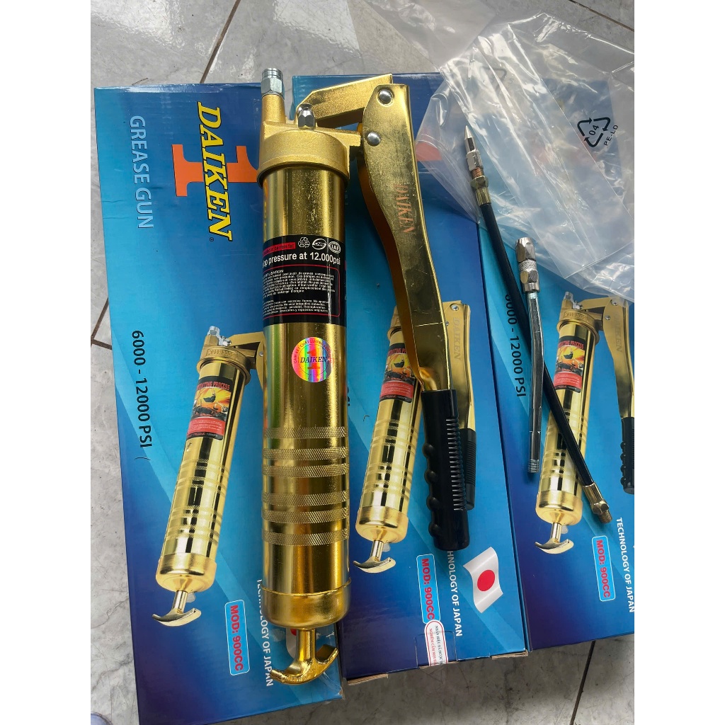 CÂY BƠM MỠ 2 TY DAIKEN  900cc– BƠM NHANH, BỀN BỈ, DỄ SỬ DỤNG