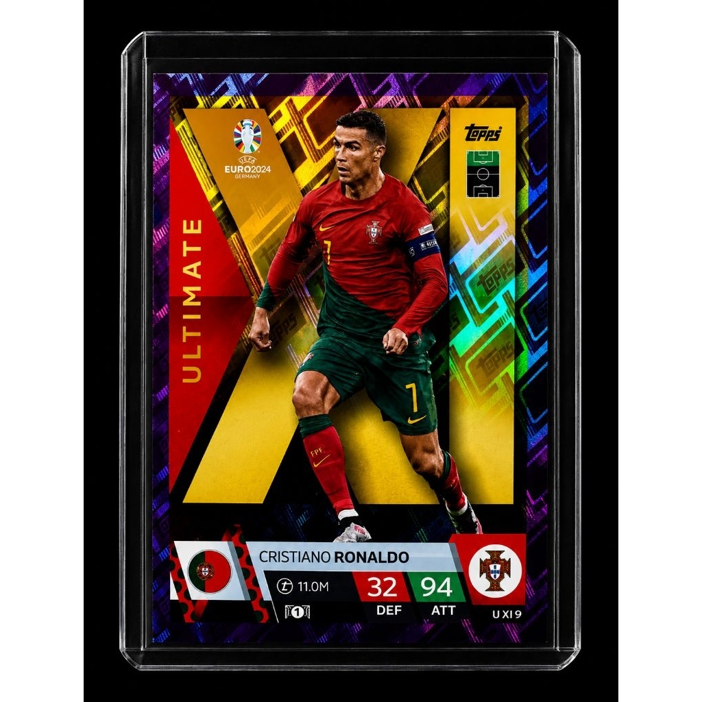 CR7 Match Attax UEFA Euro 2024 Card Chính Hãng Cristiano Ronaldo Topps Sưu Tầm Bóng Đá