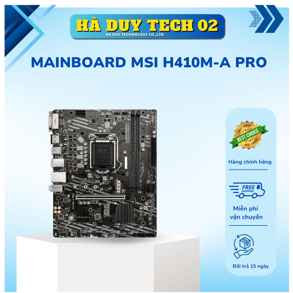 MAINBOARD MSI H410M-A PRO - Cam Kết Chính Hãng - BH 36T - Ha Duy Tech