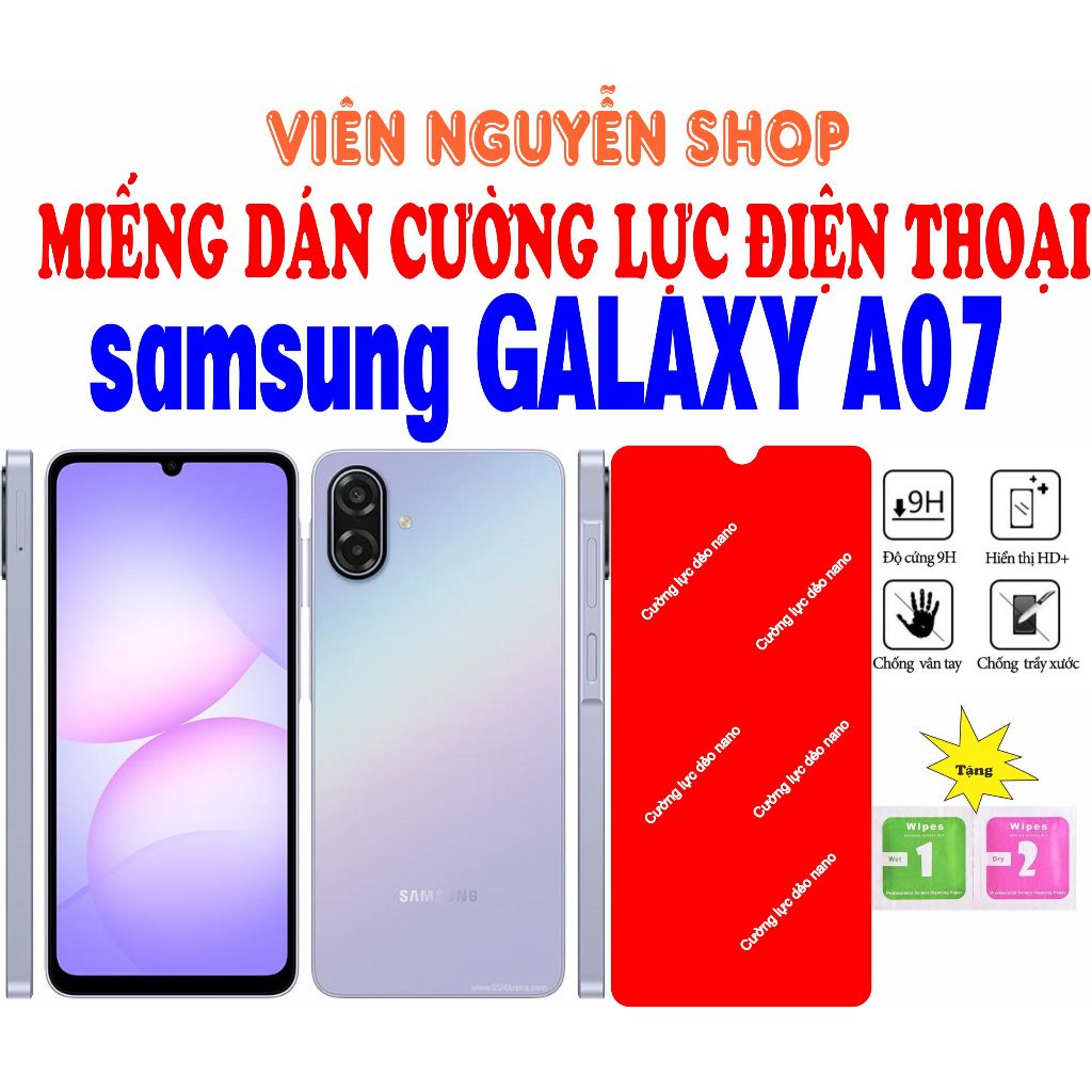 Miếng dán cường lực dẻo điện thoại samsung galaxy a07