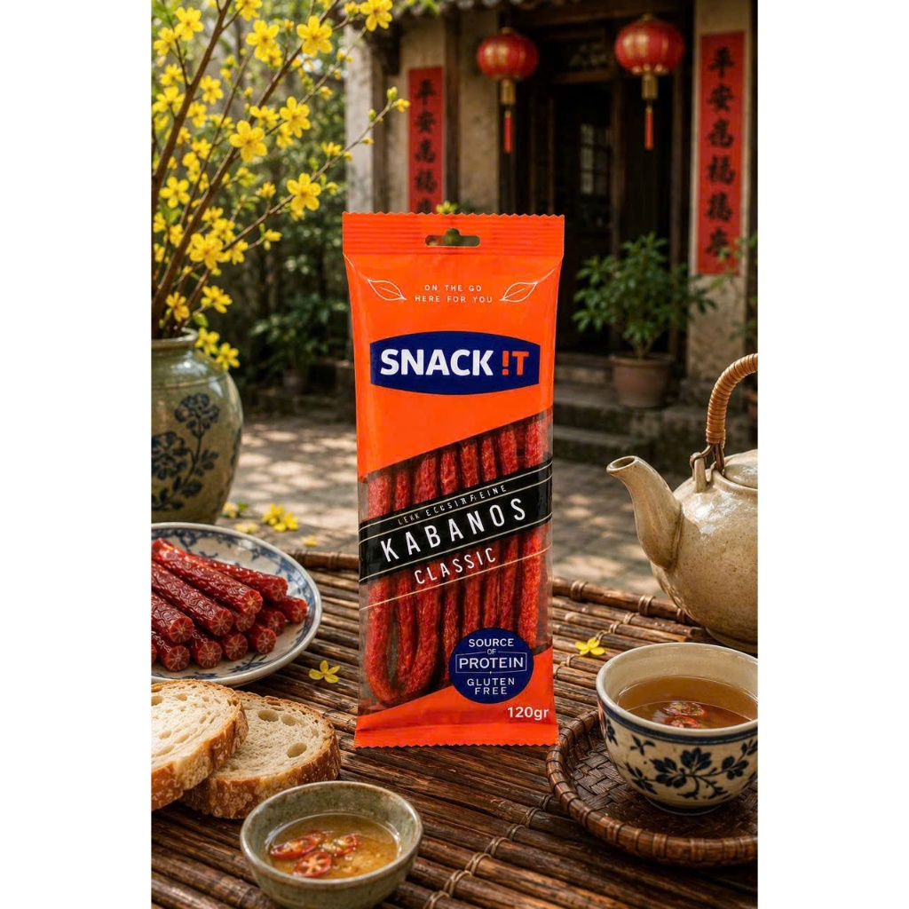 Salami Kabanos Classic 120g Snack It - Xúc Xích Hun Khói Ăn Liền Thơm Ngon Nhập Khẩu Ba Lan Giàu Pro