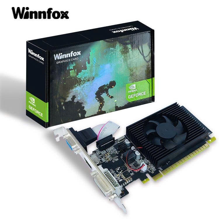 Card Màn Hình PC - Card màn hình Winnfox GT 730 2GB GDDR5 ( GT730LP 2G D5 ) - ( Cổng DVI/HDMI/VGA ) 