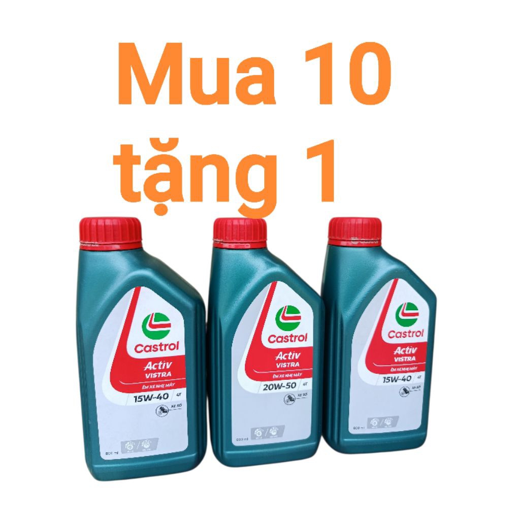 Dầu nhớt Castrol Vistra số ga 0,8lit và 1lit làm mát động cơ bảo vệ tối ưu......