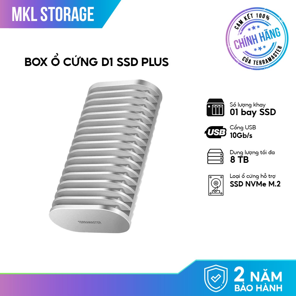 Combo Box Thunderbolt ổ cứng TerraMaster D1 SSD Plus và SSD Neo Forza - MKL Storage