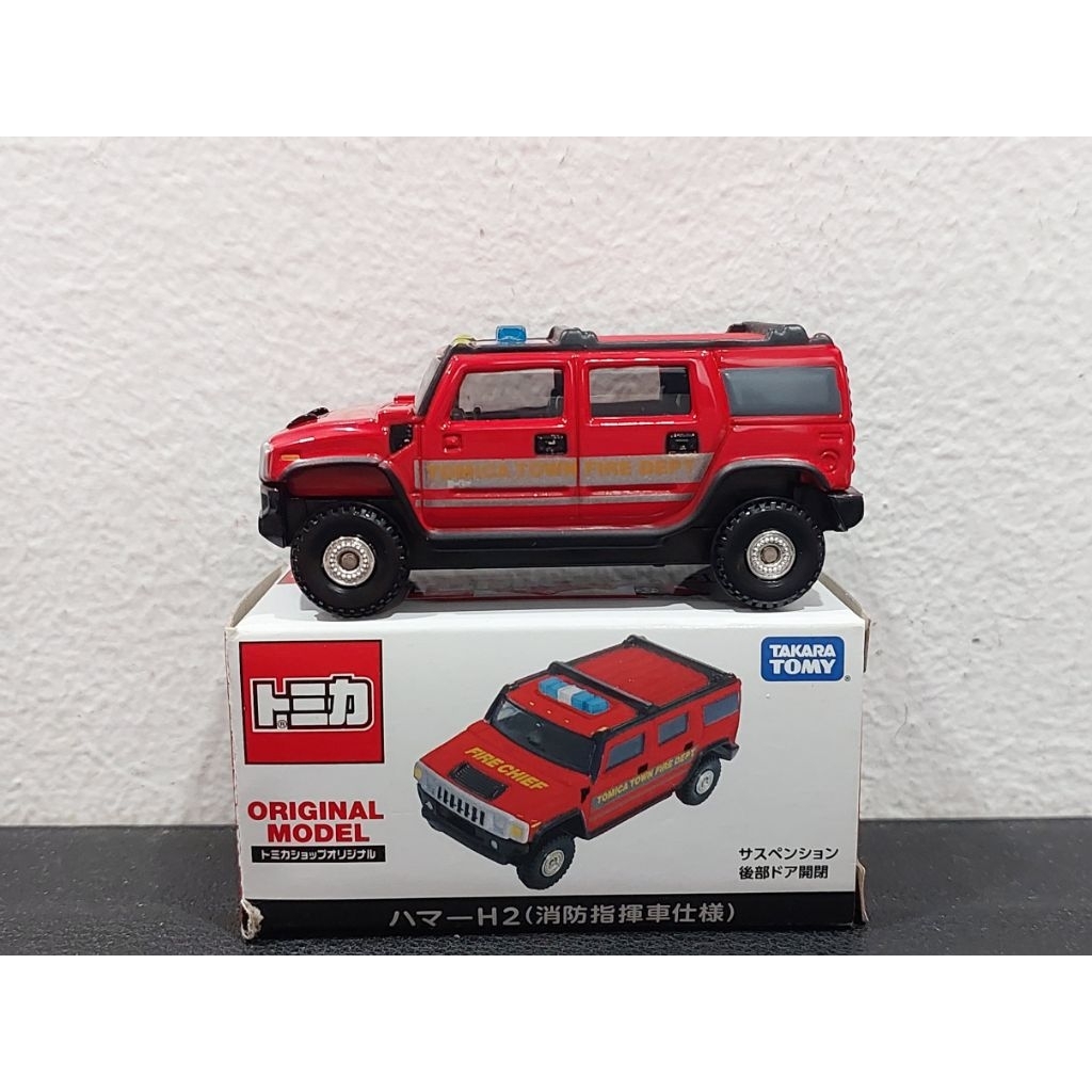 Xe mô hình Tomica Shop Original Hummer H2 Fire Chief   - Made in Vietnam