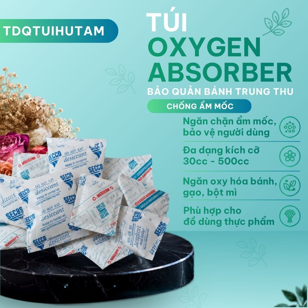 Túi Oxygen Absorber Ngăn Oxy Hóa 30CC-500CC | Chống Mốc, Tăng Thời Gian Bảo Quản | TDQTUIHUTAM