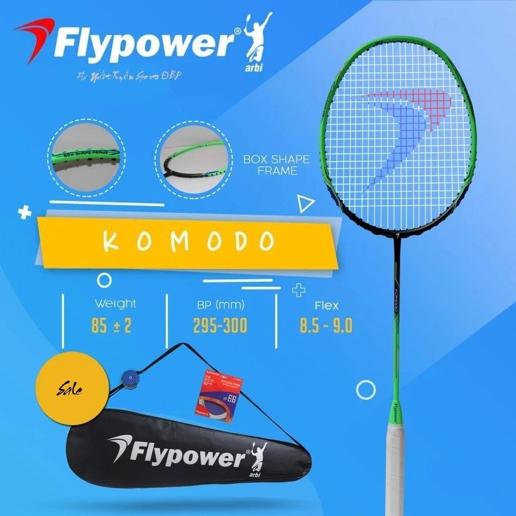 Vợt cầu lông Flypower Komodo (Chính hãng) - Vợt tấn công