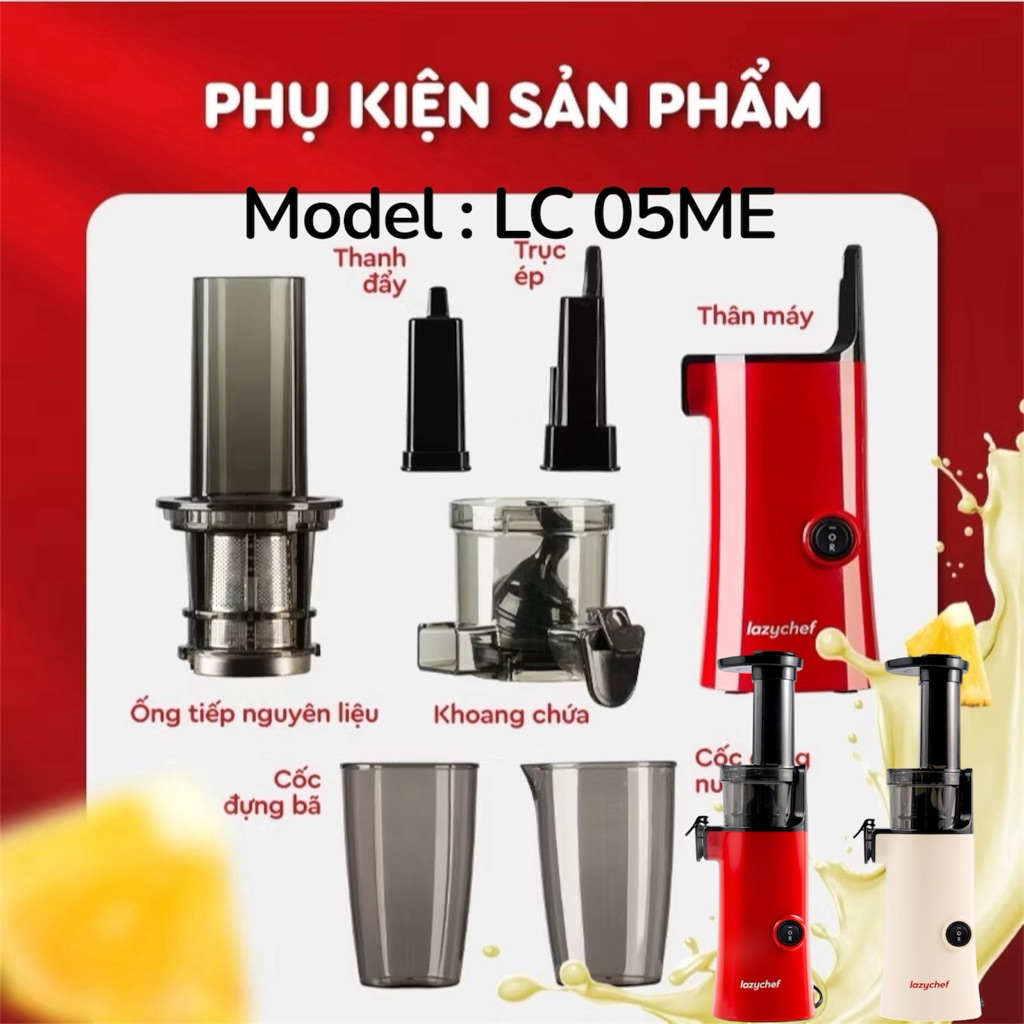 Phụ kiện Máy Ép Chậm Lazychef 130W LC 05 ME