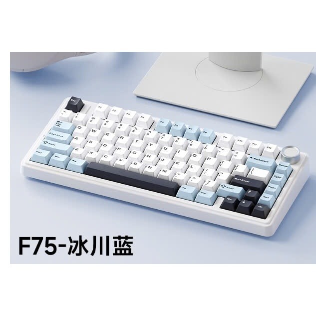 Keycap bàn phím 75 phím Đen vàng và Trắng Đen - PPT Double short - Keycap Aula f75 | BigBuy360 - bigbuy360.vn