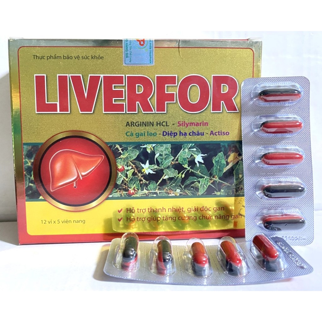 Liver for arginin xạ đen bổ gan, mát gan, giải độc, hạ men gan, tăng cường chức năng gan