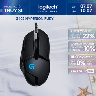 Chuột gaming có dây Logitech G402 Hyperion Fury FPS - Theo dõi tốc độ cao 8 nút lập trình