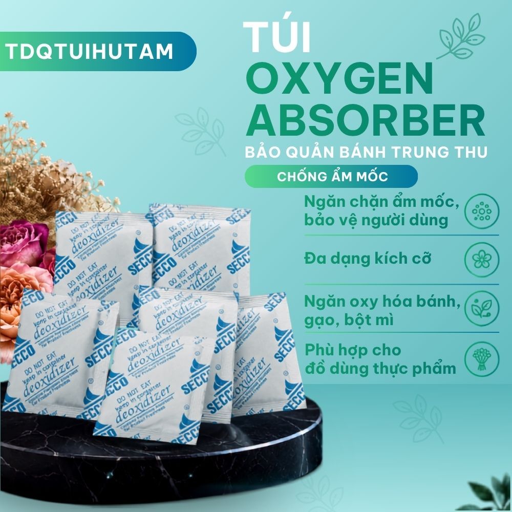 Túi Hút Oxy Oxygen Absorber 500cc | Chống Oxy Hóa, Nấm Mốc, Kéo Dài Hạn Sử Dụng | TDQTUIHUTAM